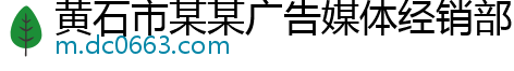 黄石市某某广告媒体经销部